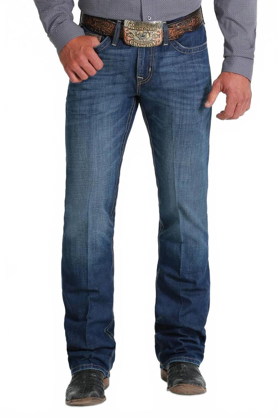 NEW CINCH men's slim fit ian jeans in medium stone wash